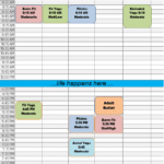 Fall 2020 Adult Fitness Schedule